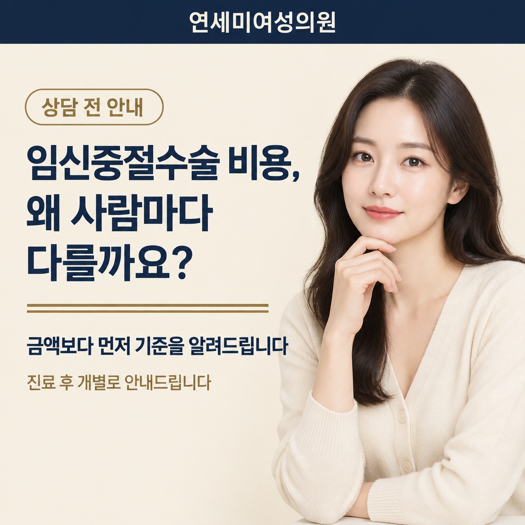 임신중절수술 비용 기준 안내