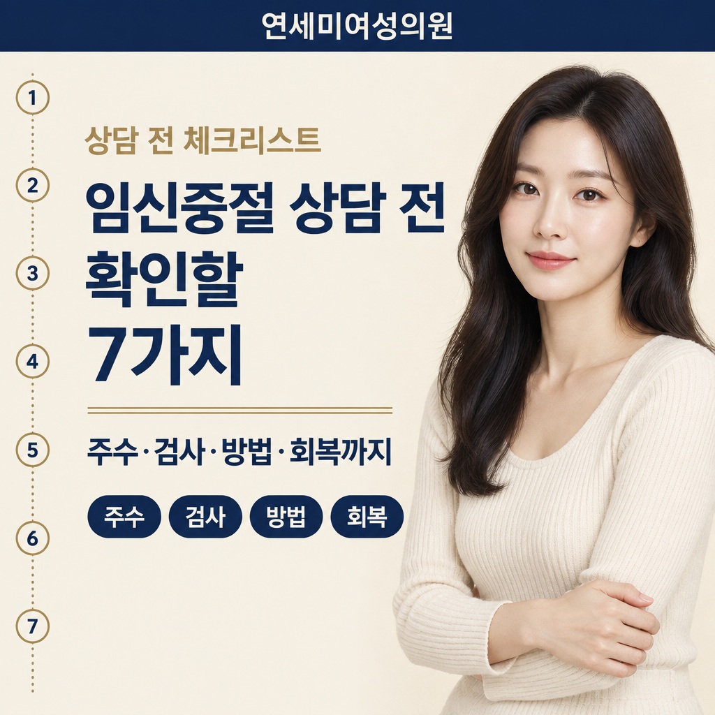 임신중절수술 상담 전 확인사항